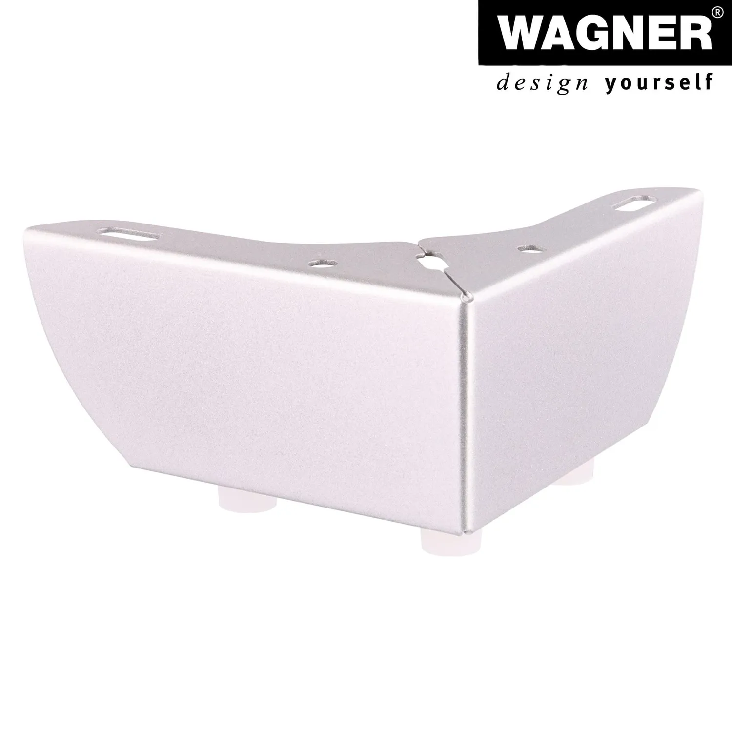 WAGNER SOFA WINGS piedi argento 11x11x6 cm 4 pz