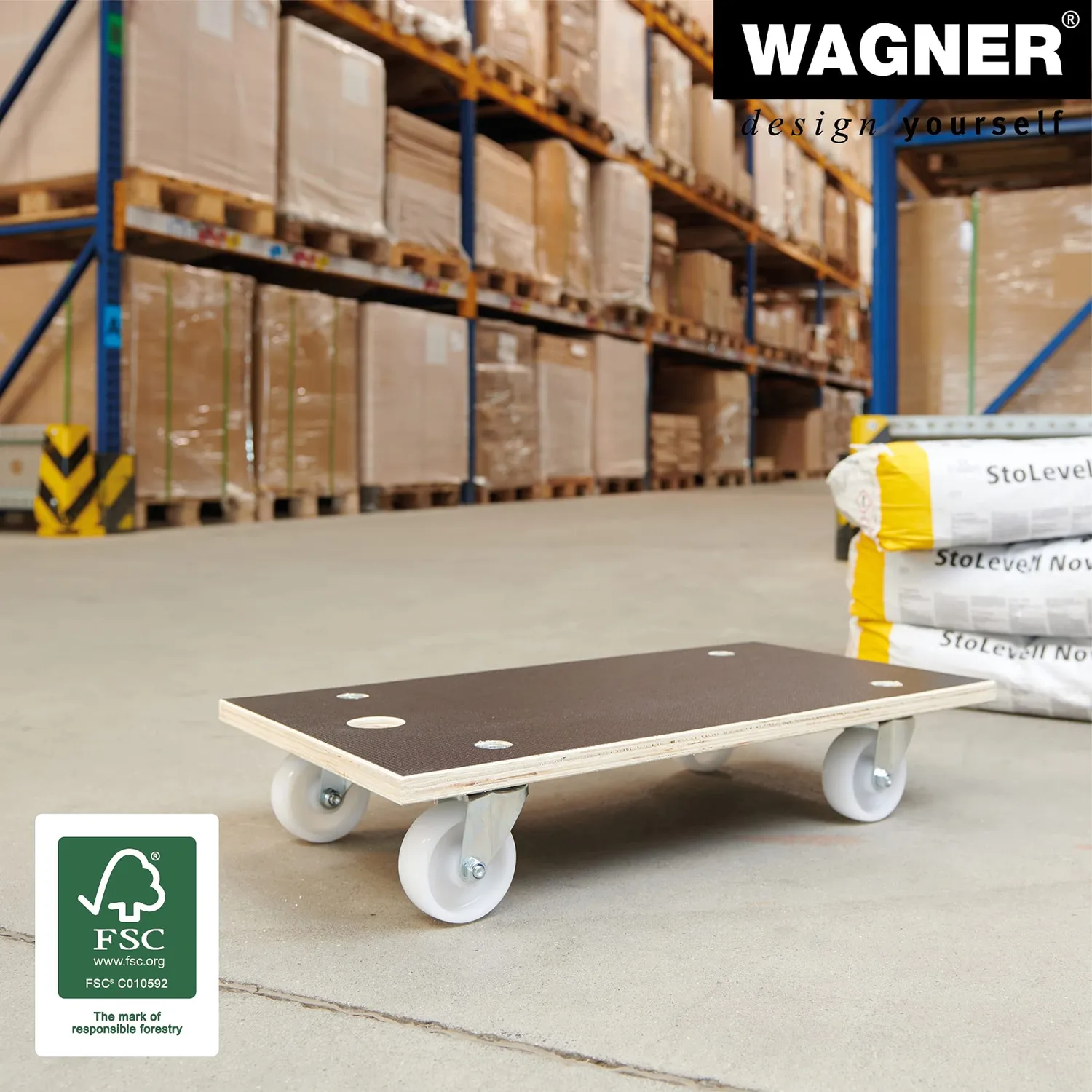 WAGNER MM 1109 carrello trasporto 57,5x30 cm 250 kg