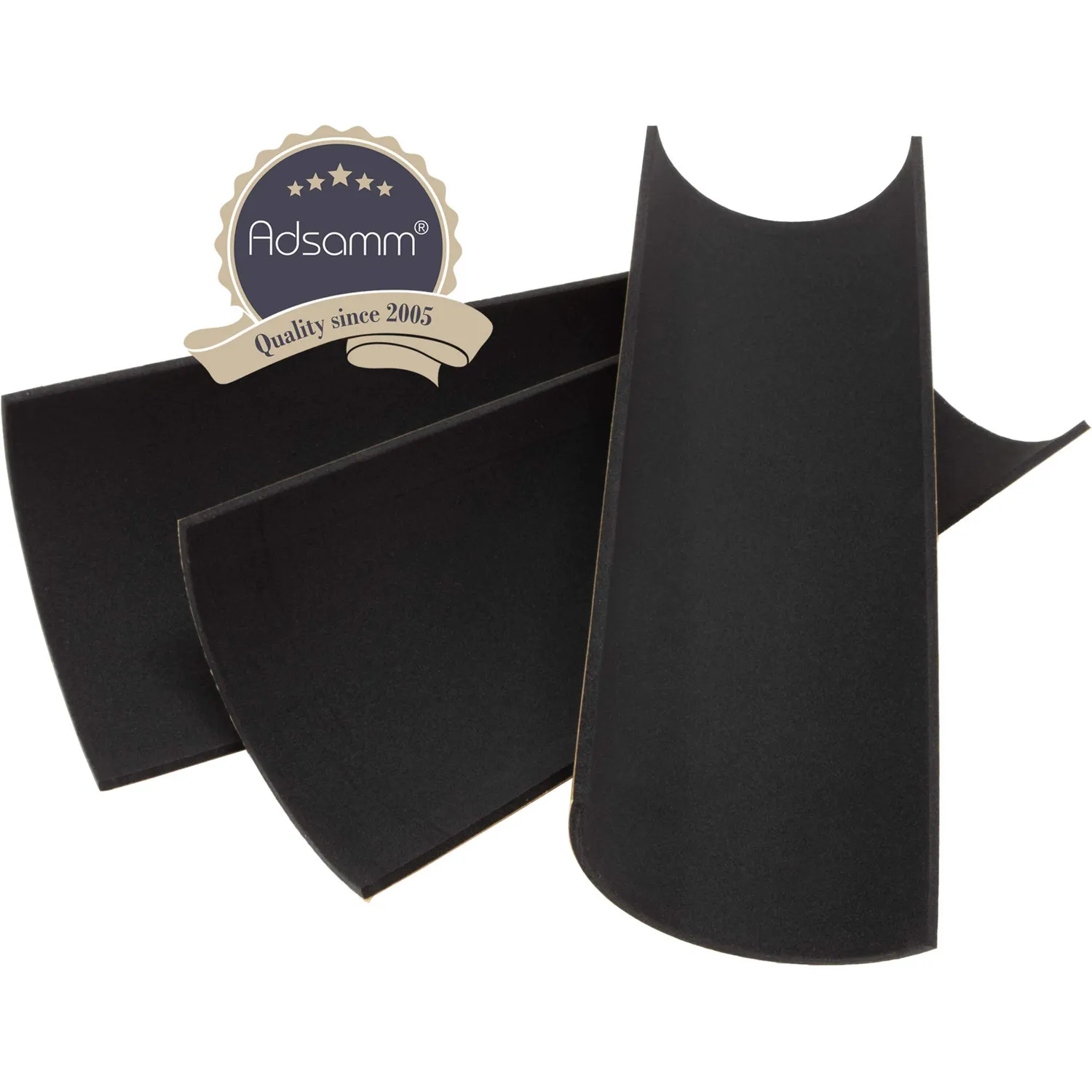 Adsamm Antiscivolo Adesivo 2,5 mm Nero 3 Fogli 10x20 cm