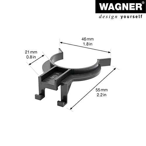 Wagner 12041200 clip fissaggio piedini cucina 2 pezzi grigio
