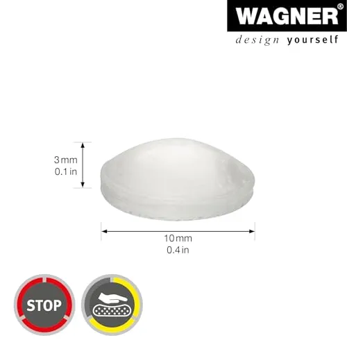Wagner 15301399 EH 3013 paracolpi elastici trasparenti 24pz