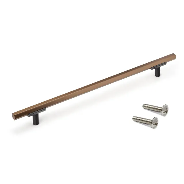 Emuca Riad maniglia mobile 192 mm bronzata alluminio 20 pezzi