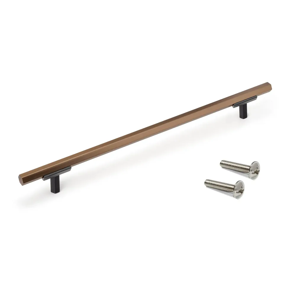 Emuca Riad maniglia mobile 192 mm bronzata alluminio 20 pezzi