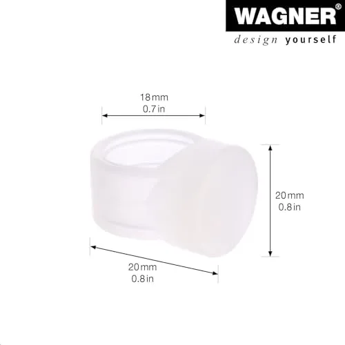 Wagner 15525404 fermaporta anello rosso 4 pz Ø18mm