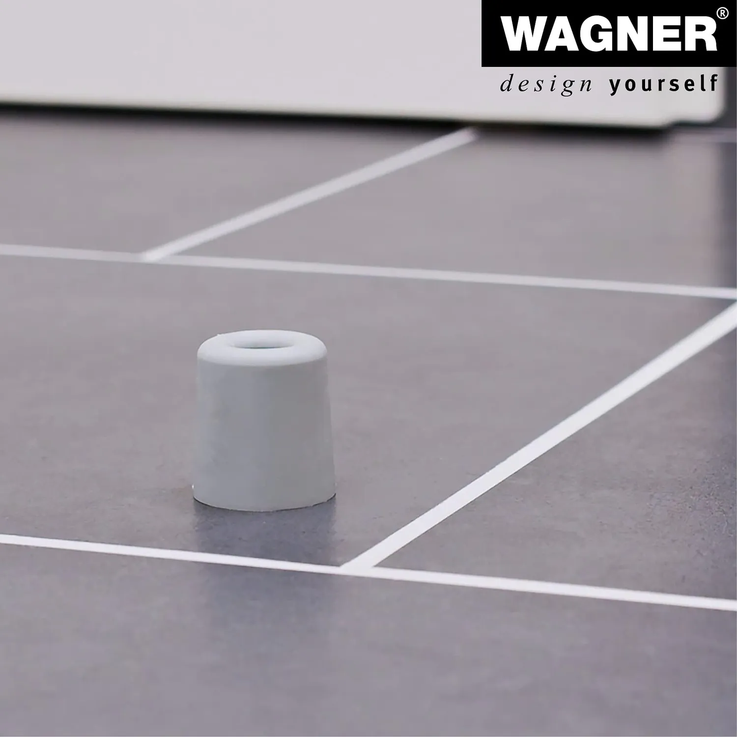 Wagner Fermaporta Vulkano Medium Gomma Grigio 31 mm