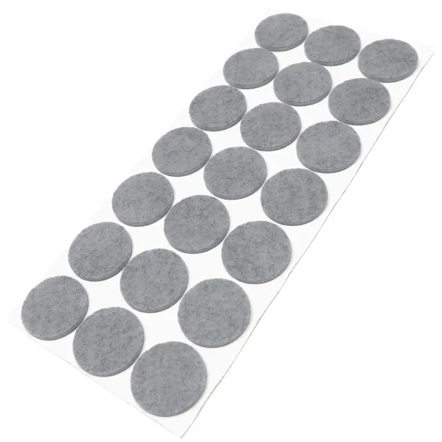 Adsamm Feltrini autoadesivi rotondi 30 mm grigi 21 pezzi