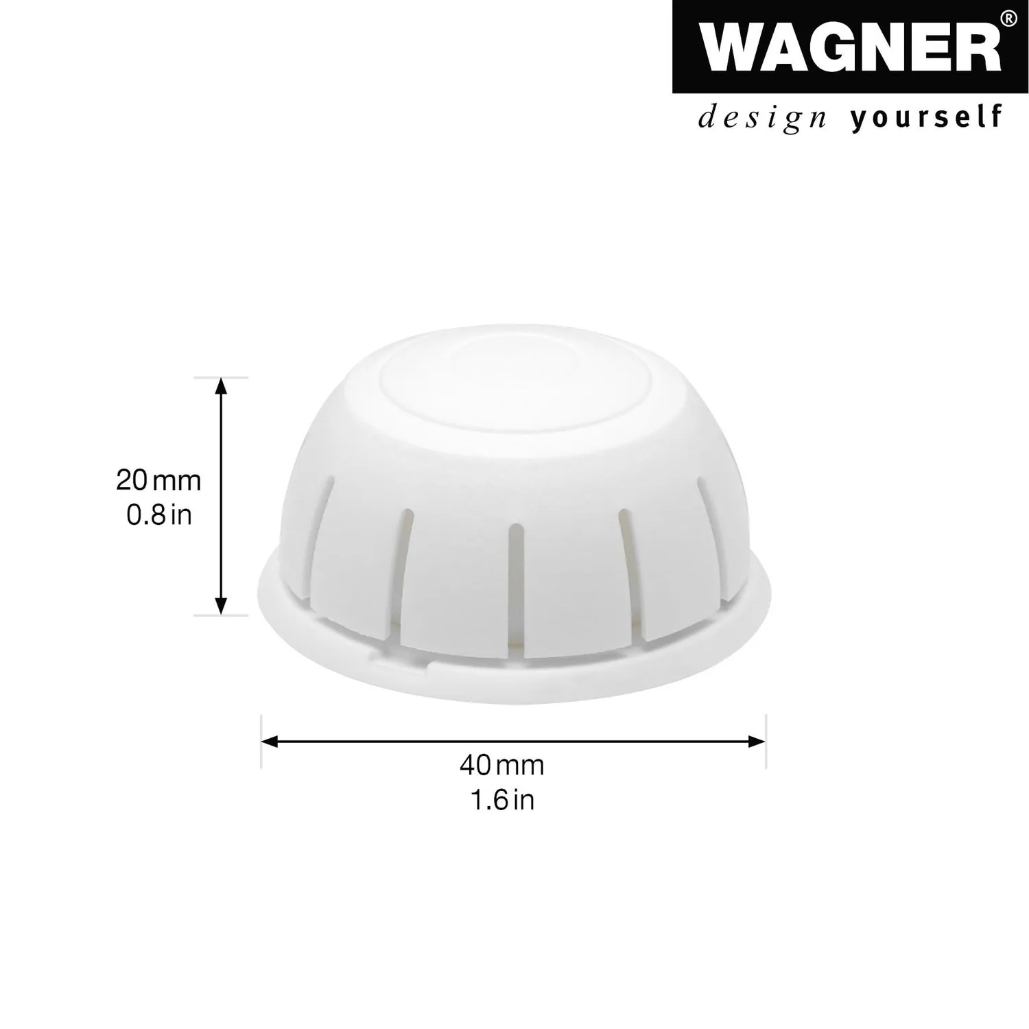 WAGNER Fermaporta pavimento 47x19 mm plastica stile retro