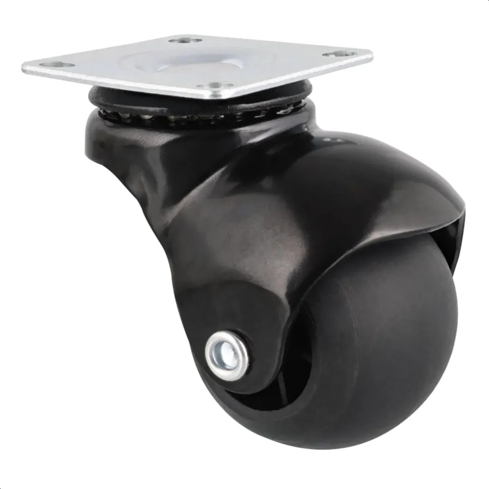 Wagner RO0016 rotella a sfera nera con piastra 1pz 50kg