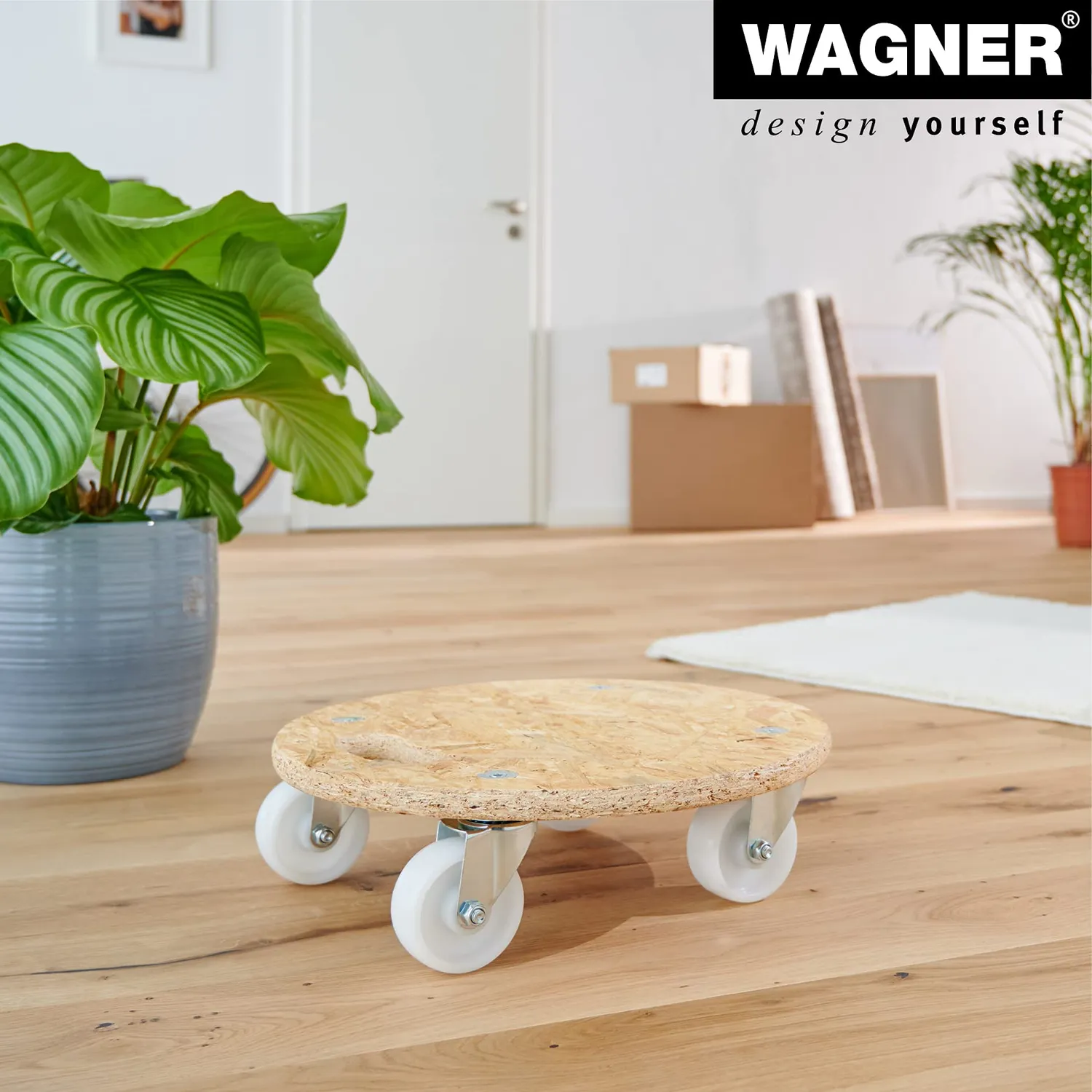 WAGNER MM 1171 carrello tondo D38 cm 250 kg riciclato