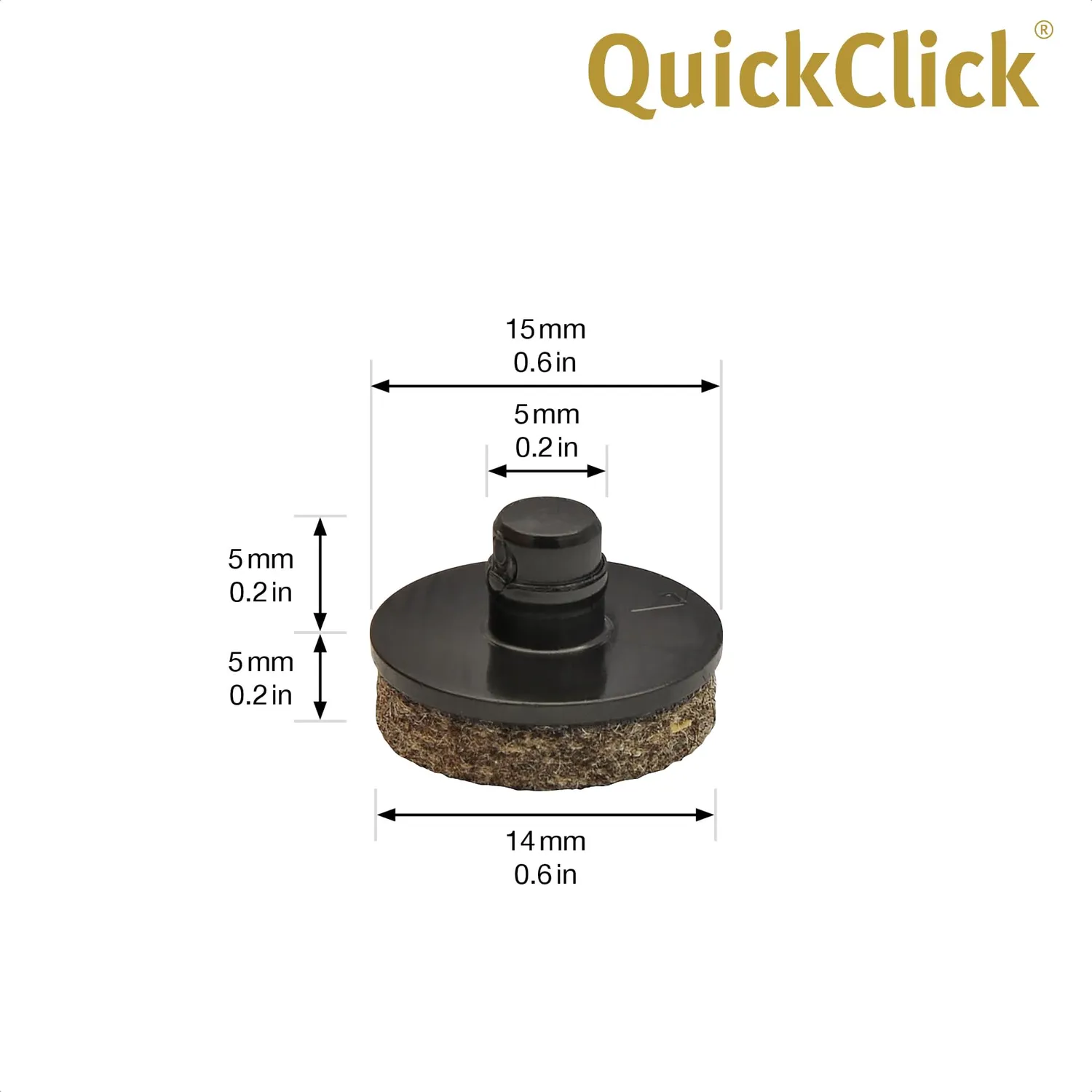 Wagner QuickClick Smart feltrini ricambio Ø15 mm set 8 pezzi