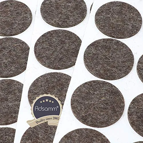 Adsamm Quality Feltrini Lana Tondi Ø 40 mm Marroni 36 pz 3 mm