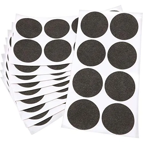 Adsamm Feltrini Autoadesivi Ø 50 mm Rotondi Marroni 80 pz Sottili