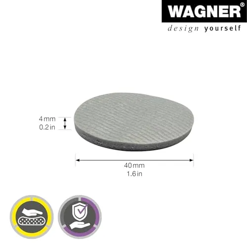 Wagner EH 0340 16034099 cuscinetti EVA Ø40mm 4 pz grigi