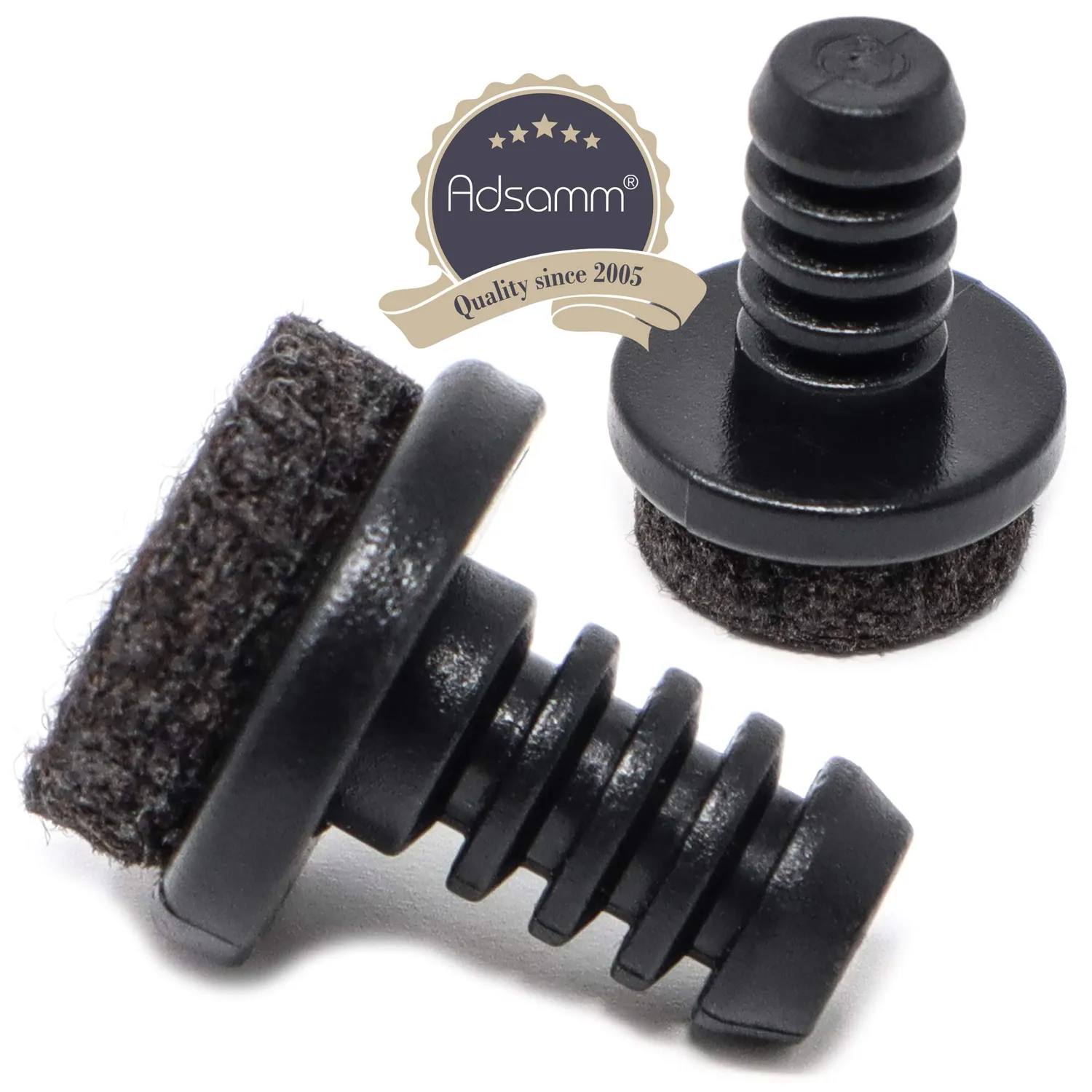 Adsamm puntali tondi 12-14 mm 100 pezzi con feltro antigraffio