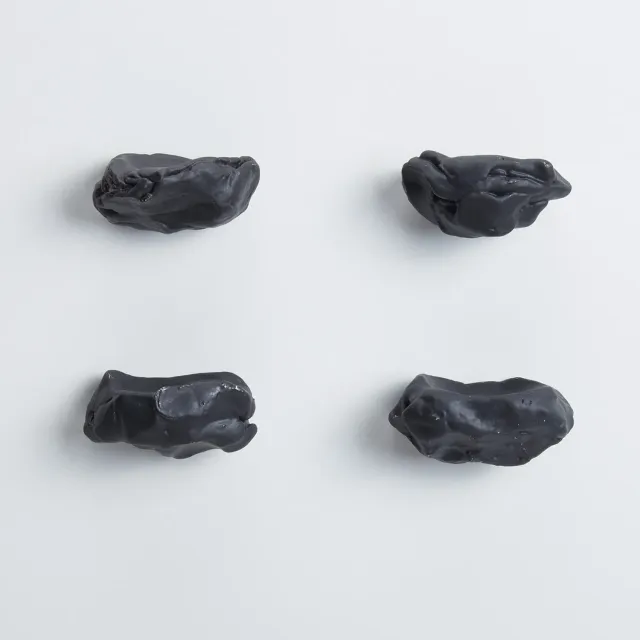 NIVA Design Impronta pomello nero impronte digitali
