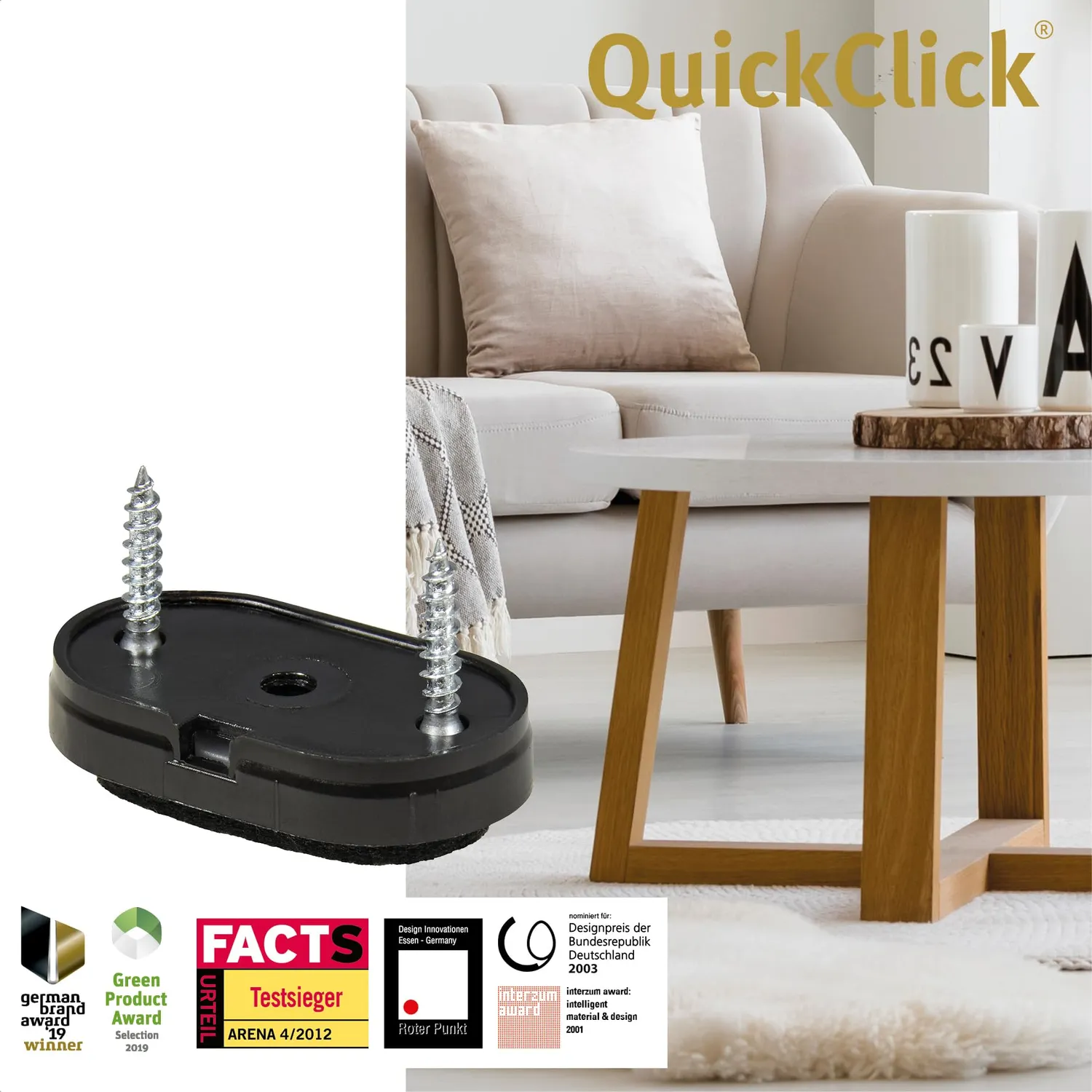Wagner QuickClick 15783400 feltrini ovali 35x20 mm 4 pz