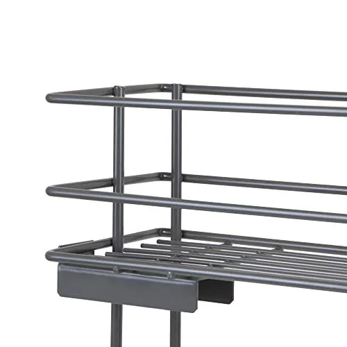 Emuca Estraibile Carrello Portabottiglie 200 mm Antracite