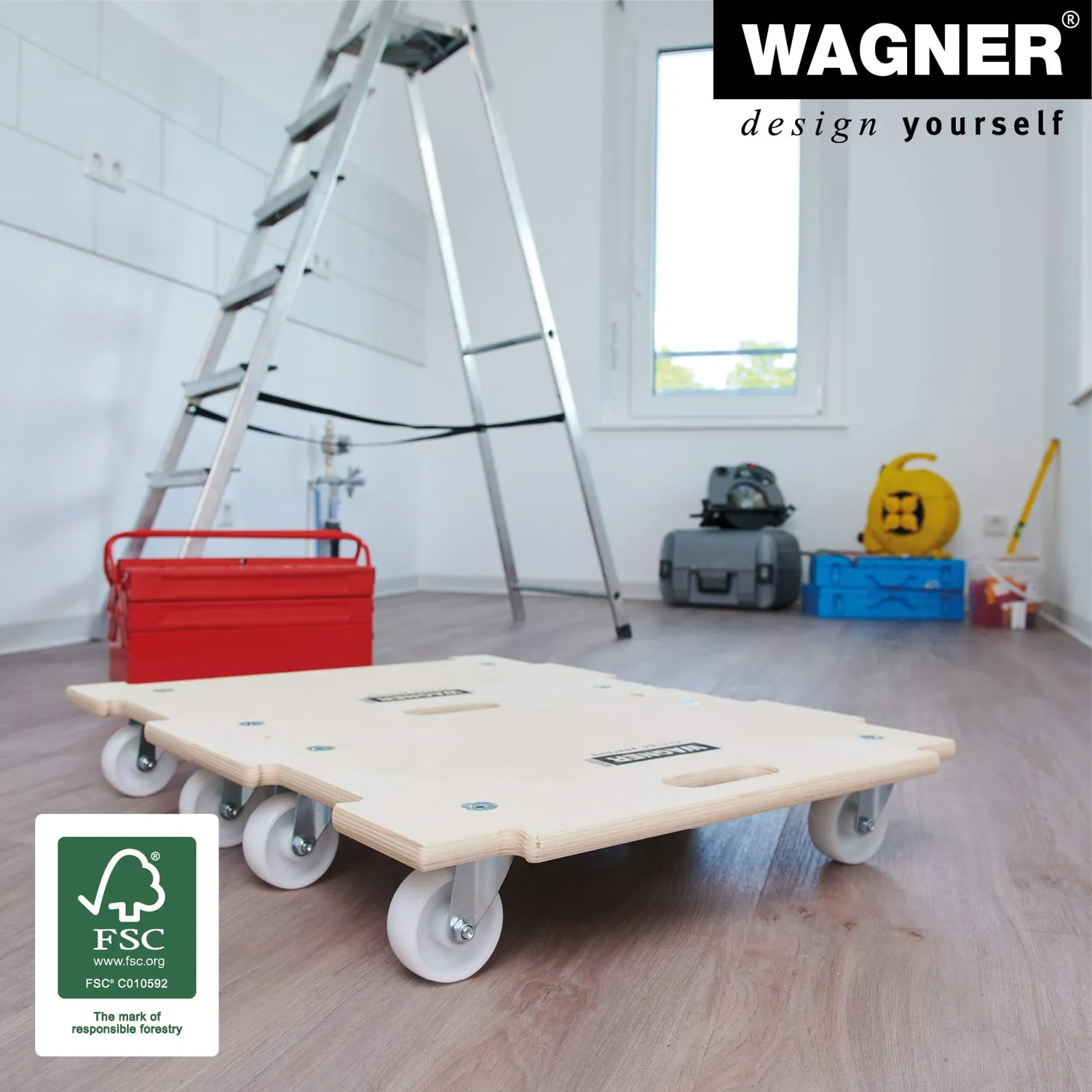 Wagner MM 1382 carrello trasporto 59x39cm portata 250kg
