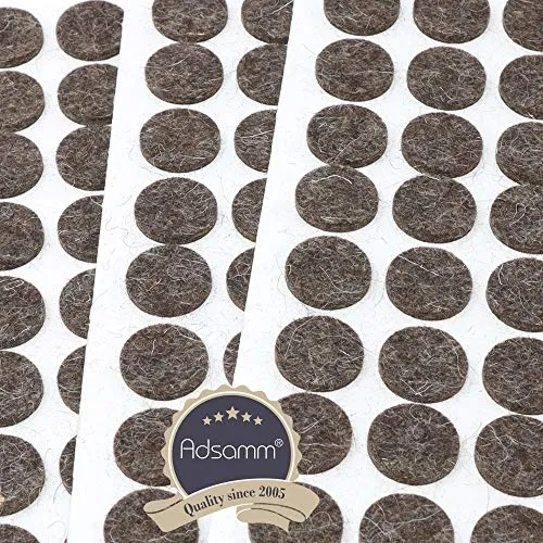 Adsamm Quality Feltrini Lana Ø18 mm Marroni 40 Pezzi