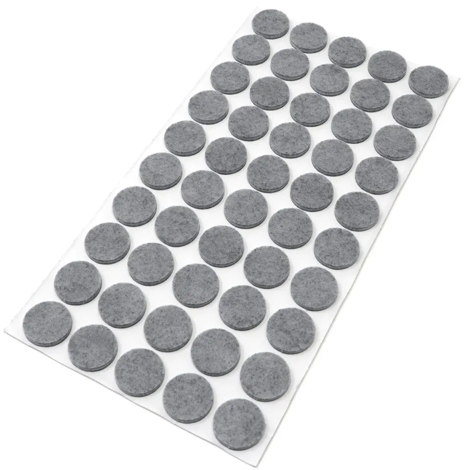 Adsamm feltrini autoadesivi rotondi 20 mm grigi 50 pz 3,5 mm