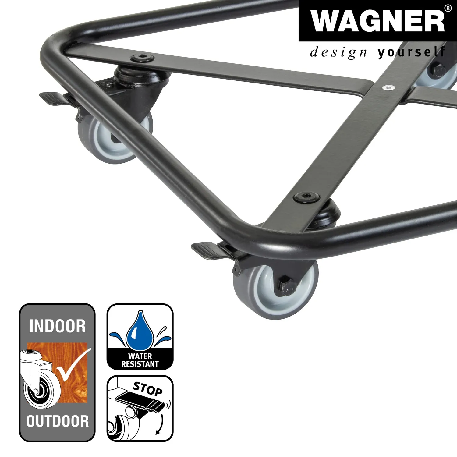 Wagner GH 7013 carrello piante quadrato 38x38 cm 150 kg