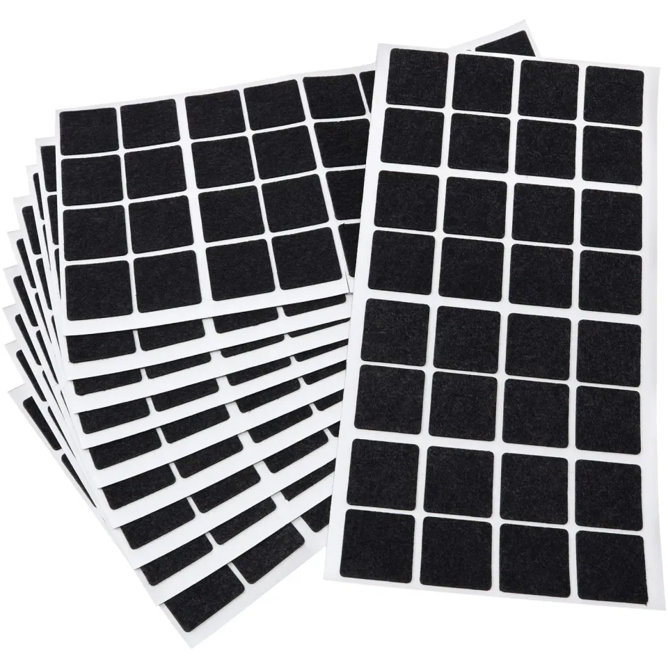 Adsamm feltrini ultrasottili 25x25 mm neri 320 pezzi 1,5 mm