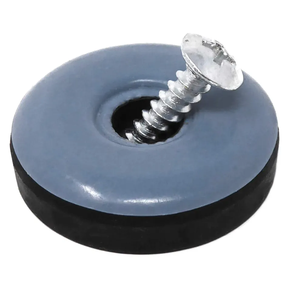 Adsamm Scivoli PTFE con Vite Ø30 mm Grigi 4 Pezzi