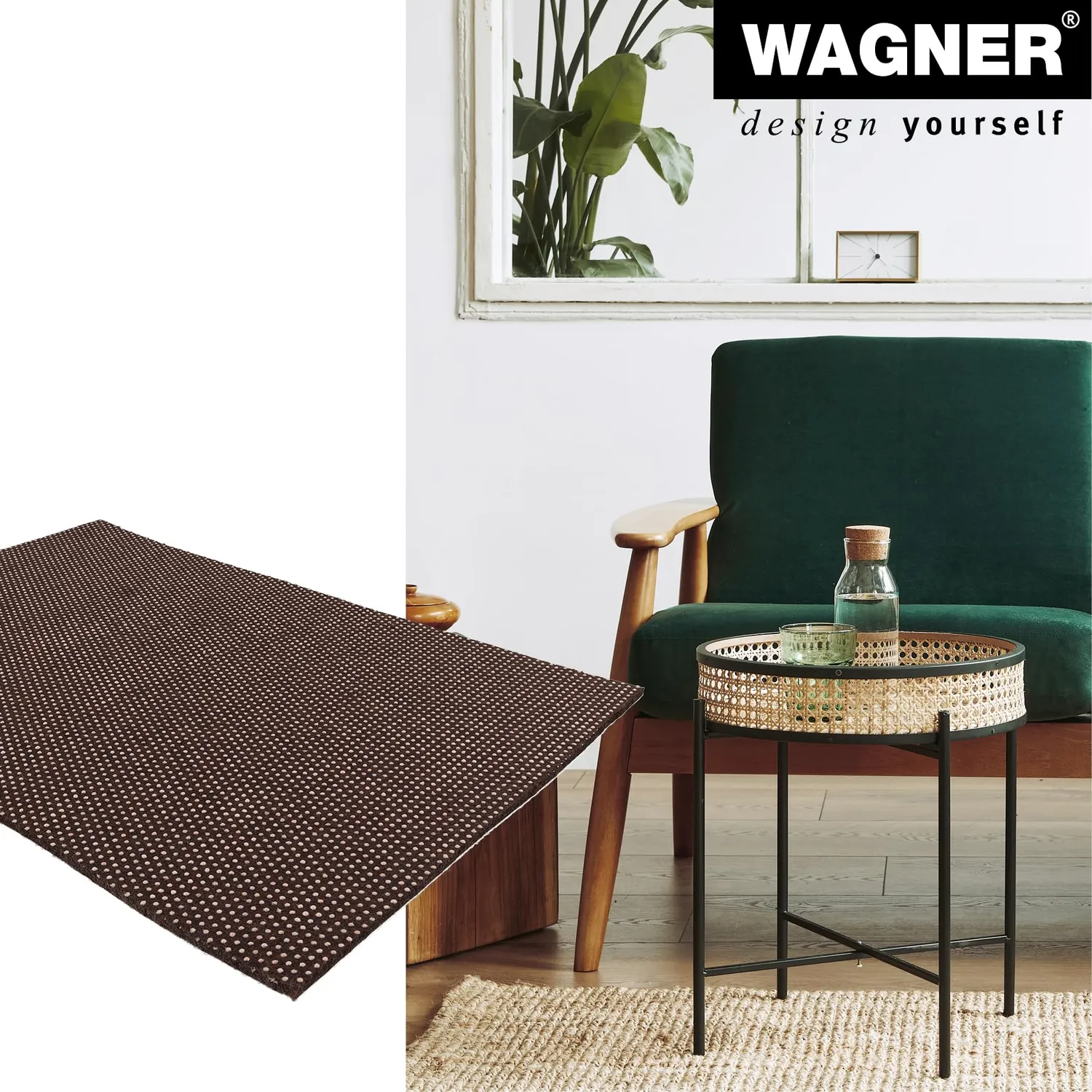 Wagner EH 0154 16015400 tappetino antiscivolo A4 autoadesivo feltro