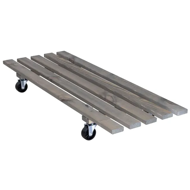 Wagner Double carrello piante legno 79x29 cm grigio portata 150 kg