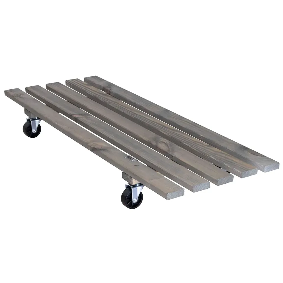 Wagner Double carrello piante legno 79x29 cm grigio portata 150 kg