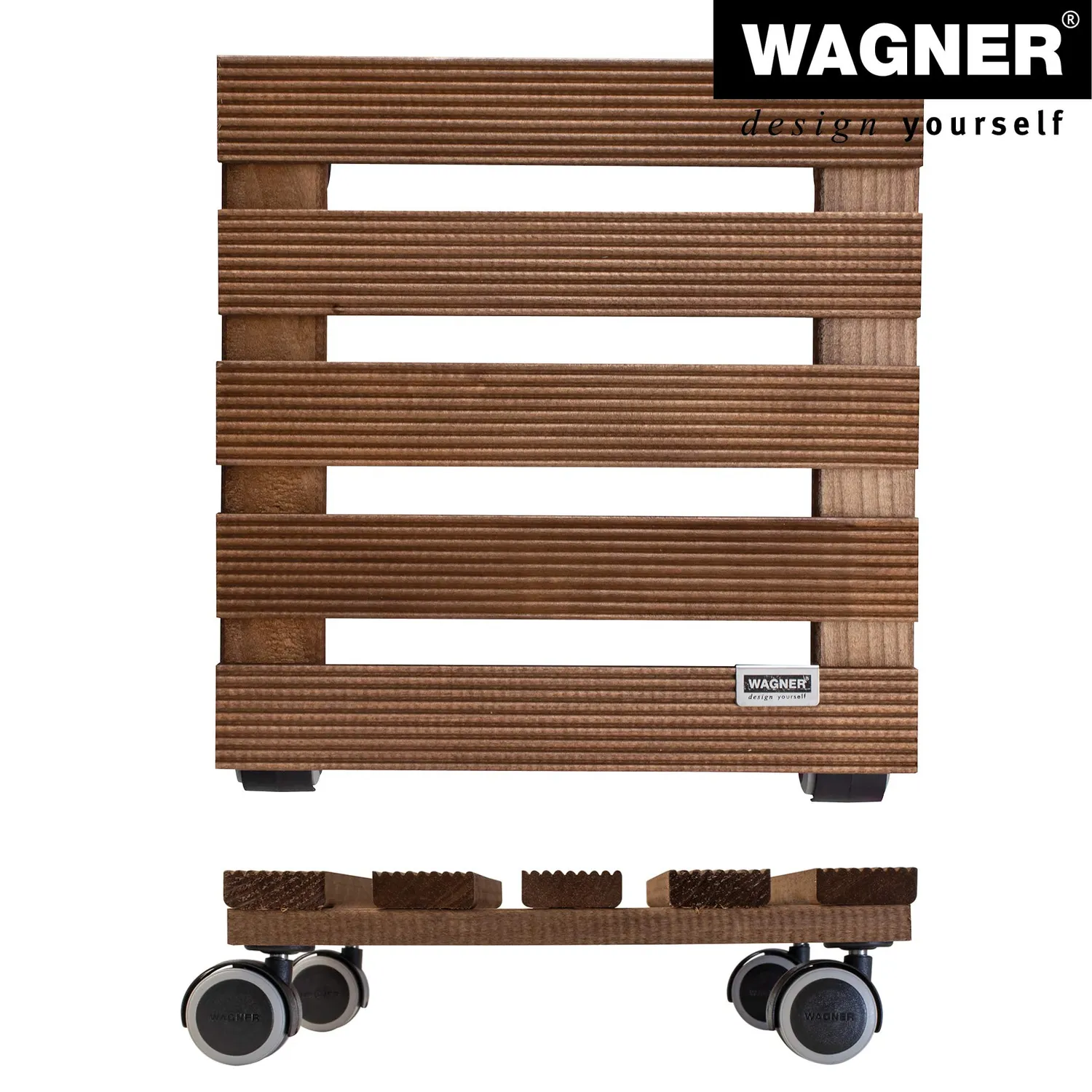 Wagner Country 20020301 carrello per piante 28x28 cm legno