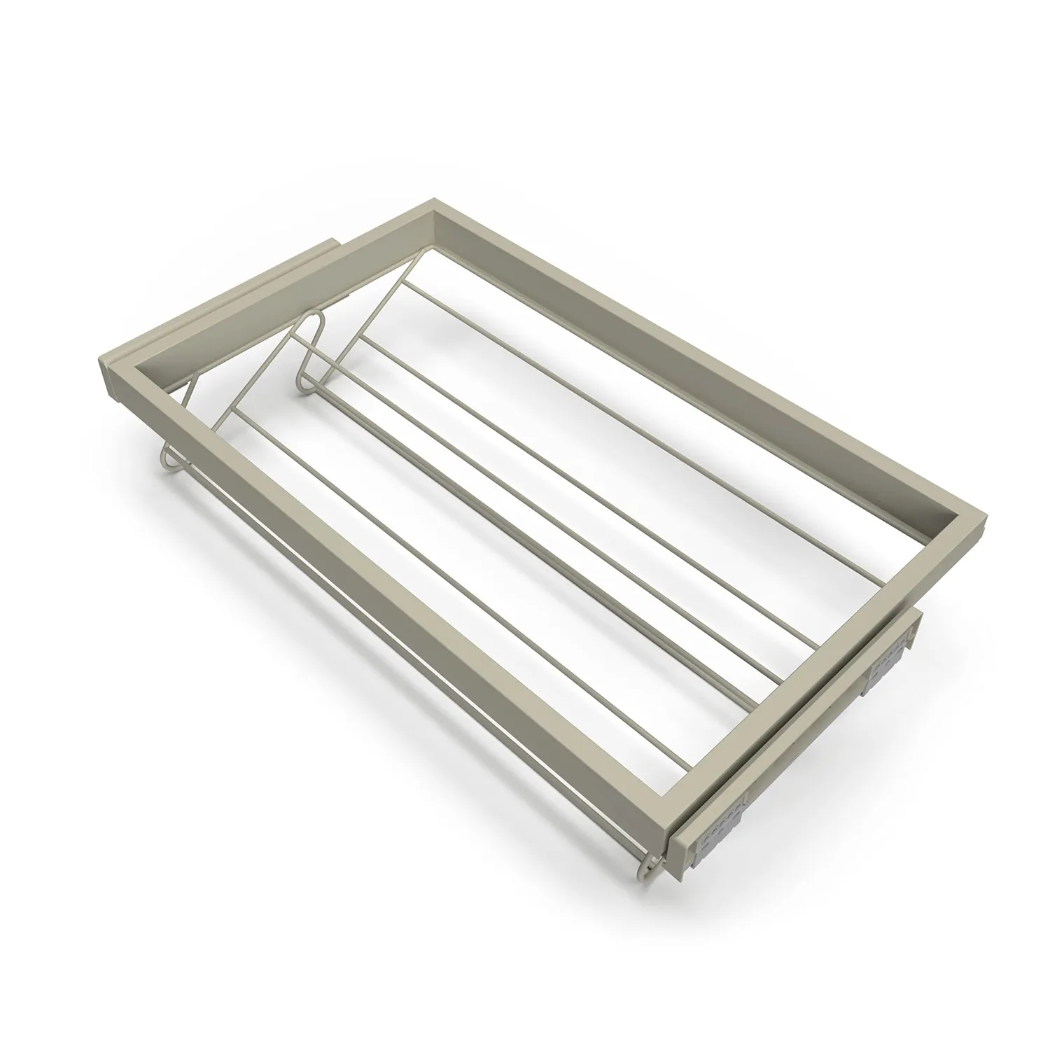 Emuca kit portapantaloni 7 aste M90 grigio pietra soft-close 2 vassoi
