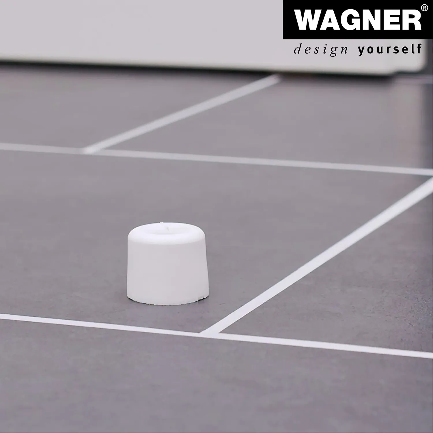 Wagner Vulkano Small 15205321 fermaporta Ø30x24 bianco