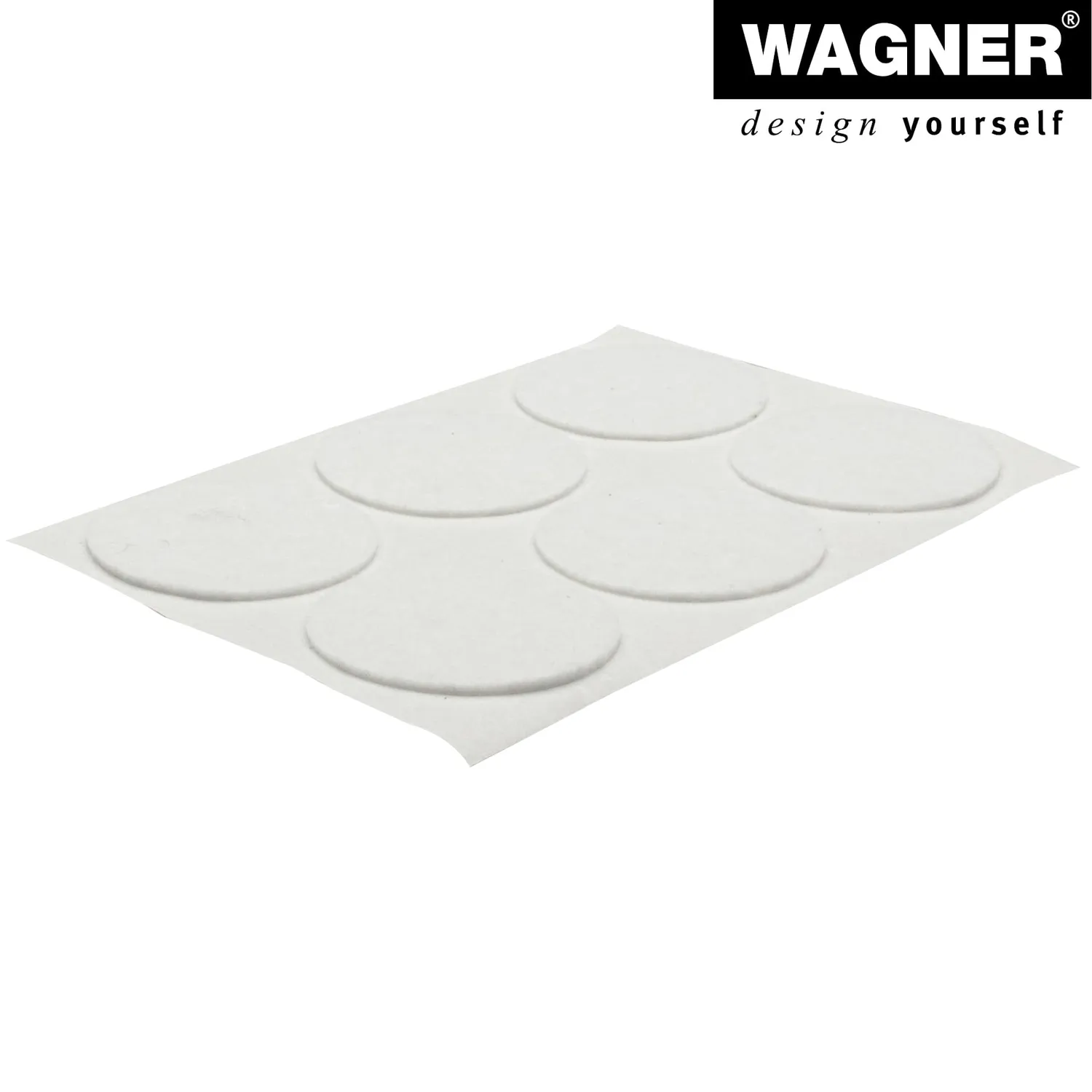Wagner EH 0030 feltrini adesivi 24 pezzi Ø30 mm bianchi sottili