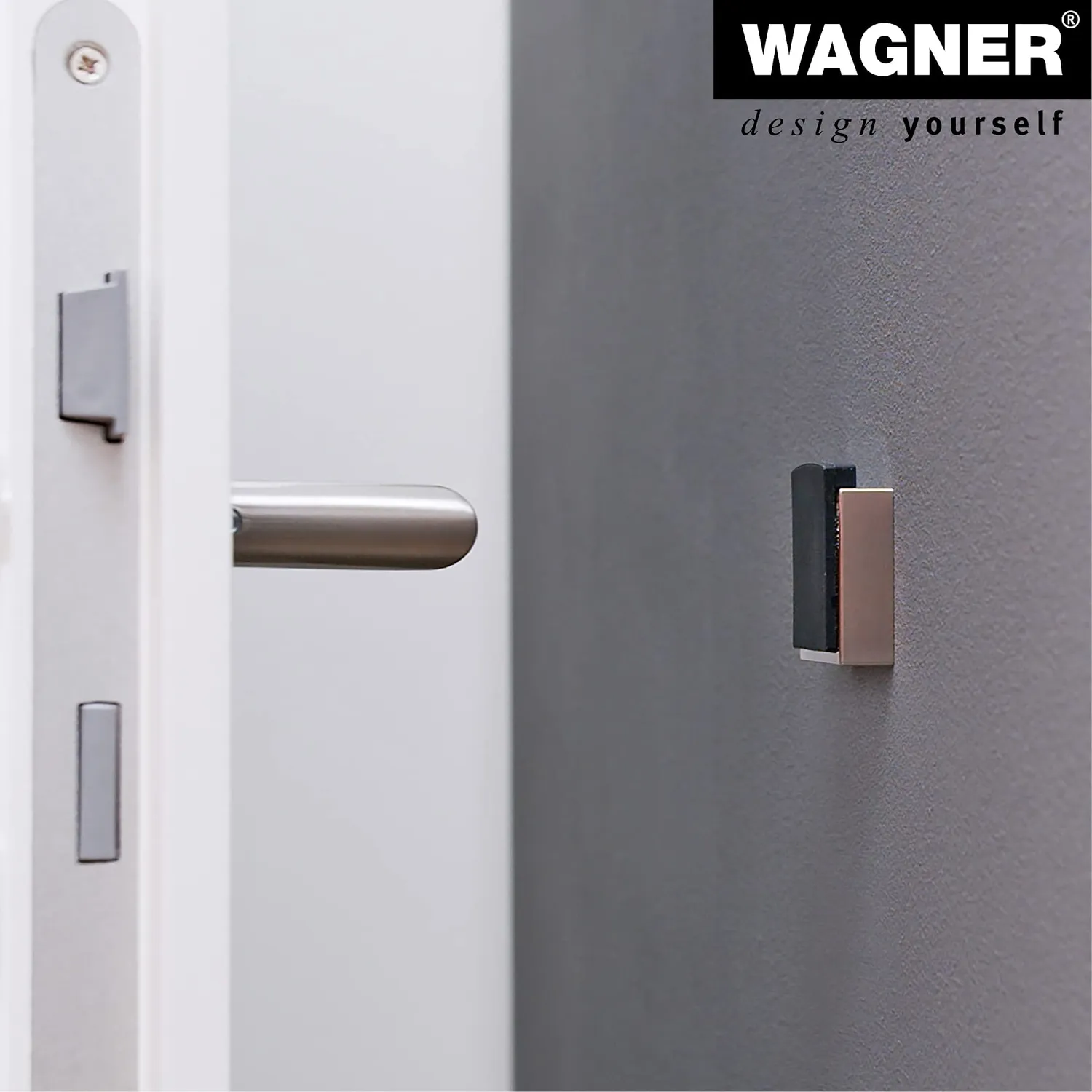 WAGNER Screw or Glue 15515911 fermaporta inox 47x40x13 mm