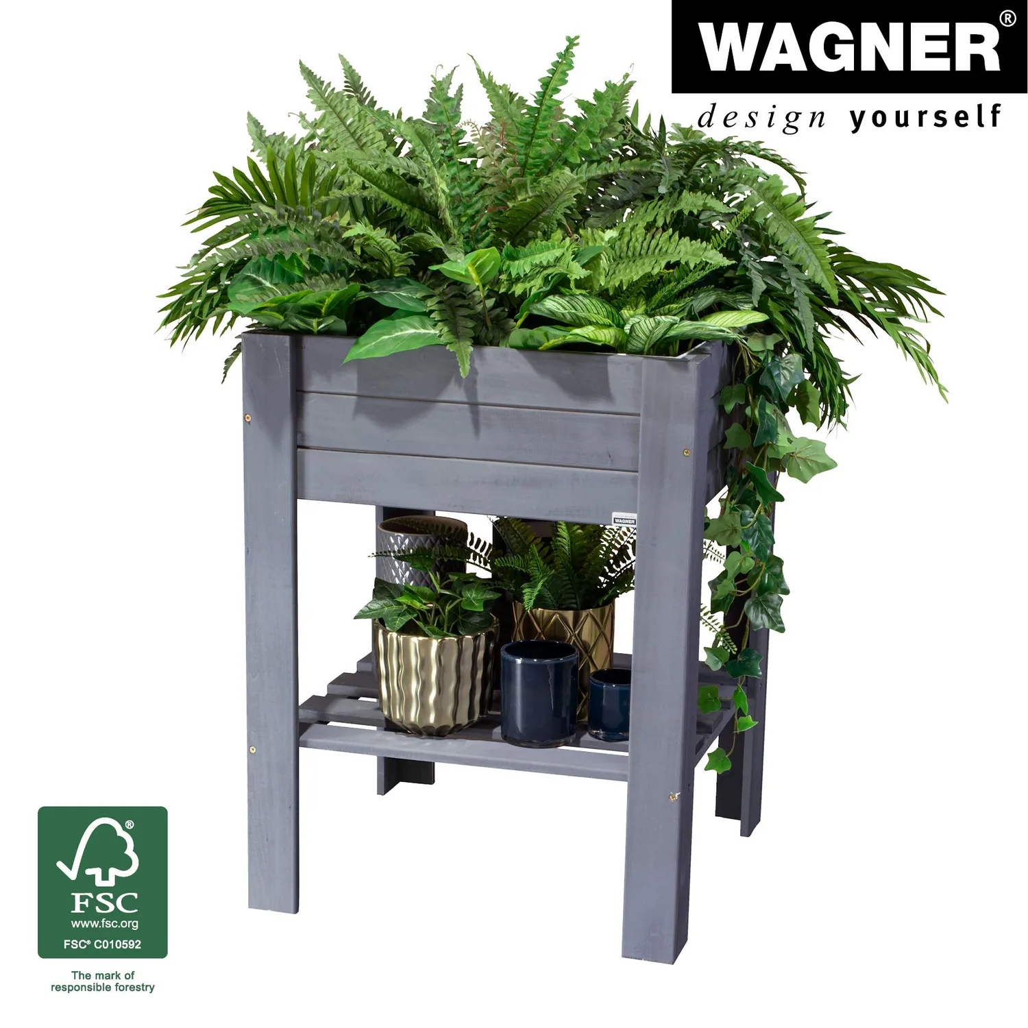Wagner GreenBOX Light Aiuola Rialzata Antracite 53,5 cm
