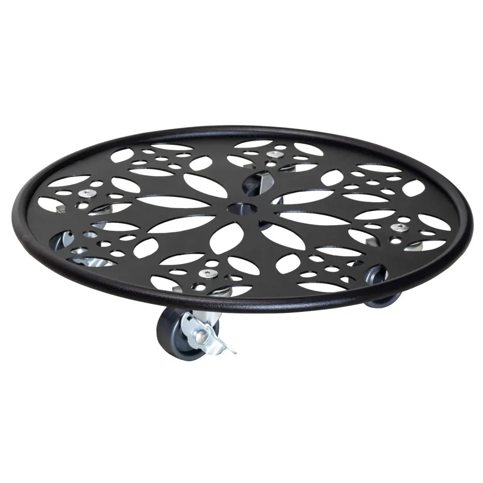 WAGNER Black Flower Carrello Piante Ø30 cm Nero 60 kg