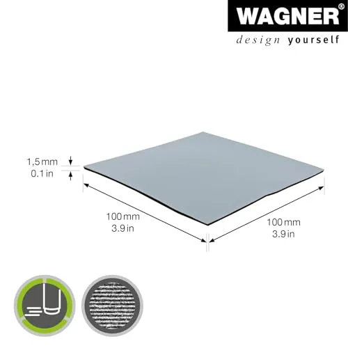 Wagner EH 1210 piastra PTFE 100x100mm grigia