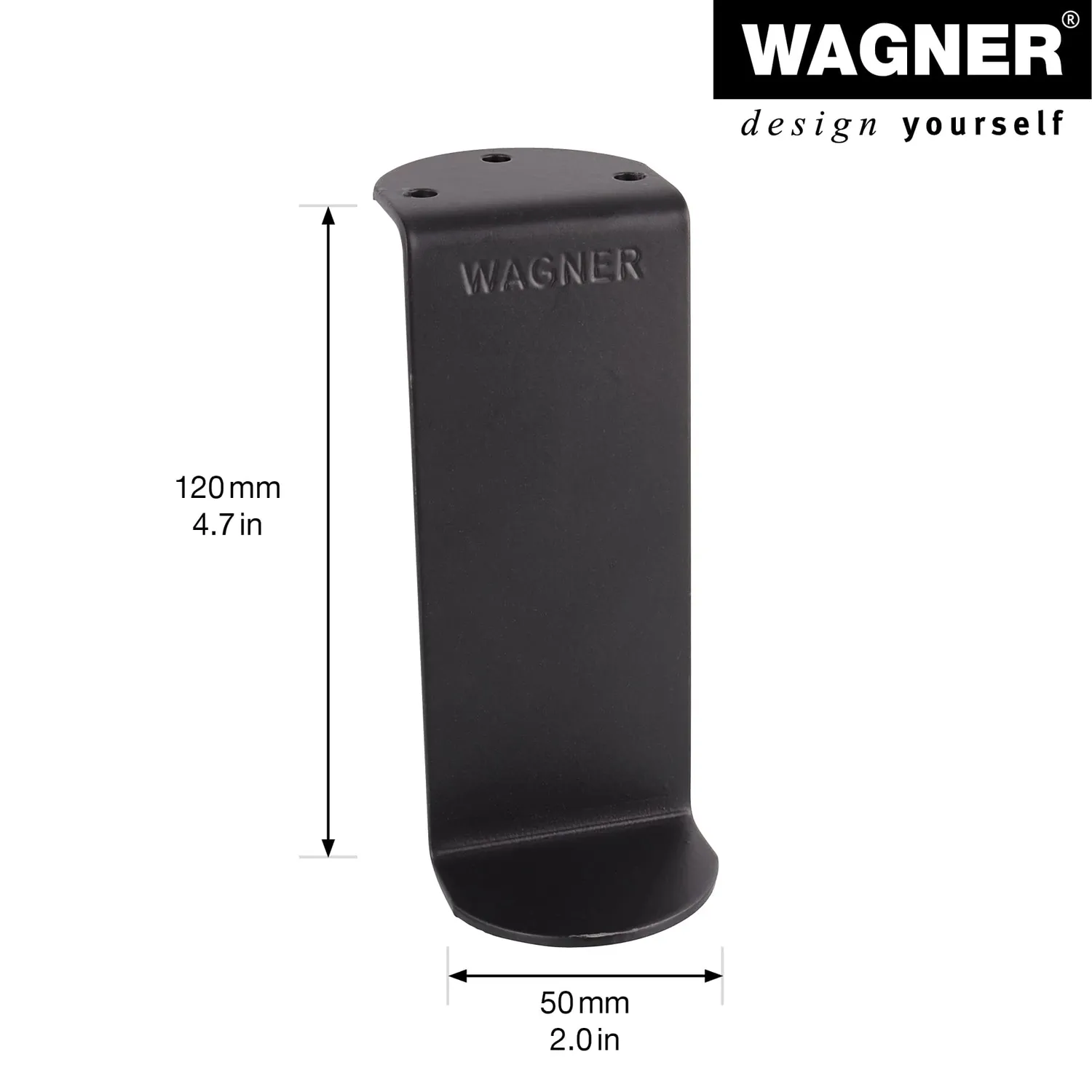 Wagner Z-Style ST 0120 gamba mobile acciaio nero 120 mm