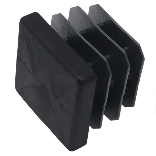 Adsamm 21x21-23x23 mm puntali quadrati neri 4 pezzi lamellari