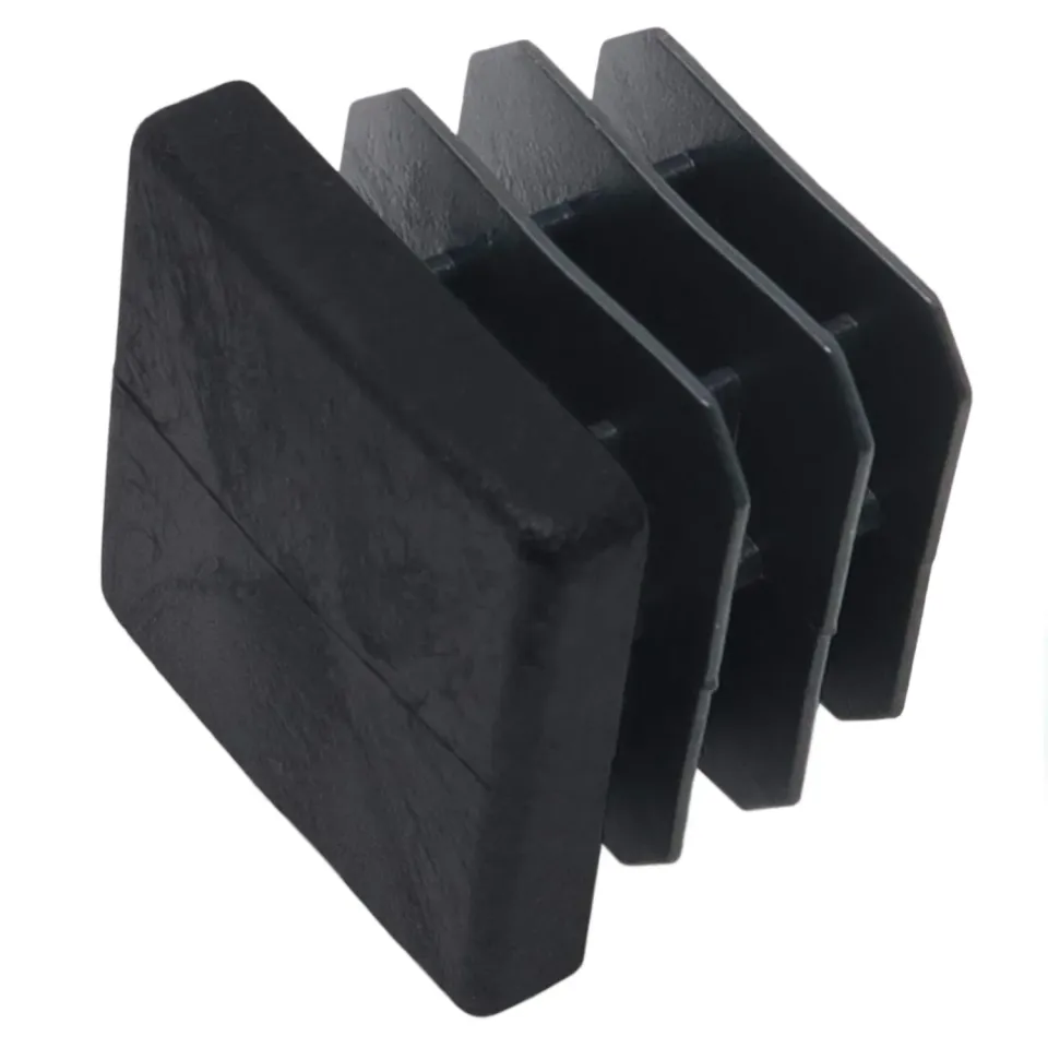 Adsamm 21x21-23x23 mm puntali quadrati neri 4 pezzi lamellari