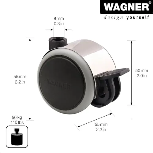 Wagner Design 01022801 RO 0228 rotella 50 mm con freno
