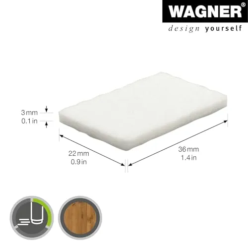 Wagner EH 1736 feltrini adesivi 22x36 mm 12 pezzi
