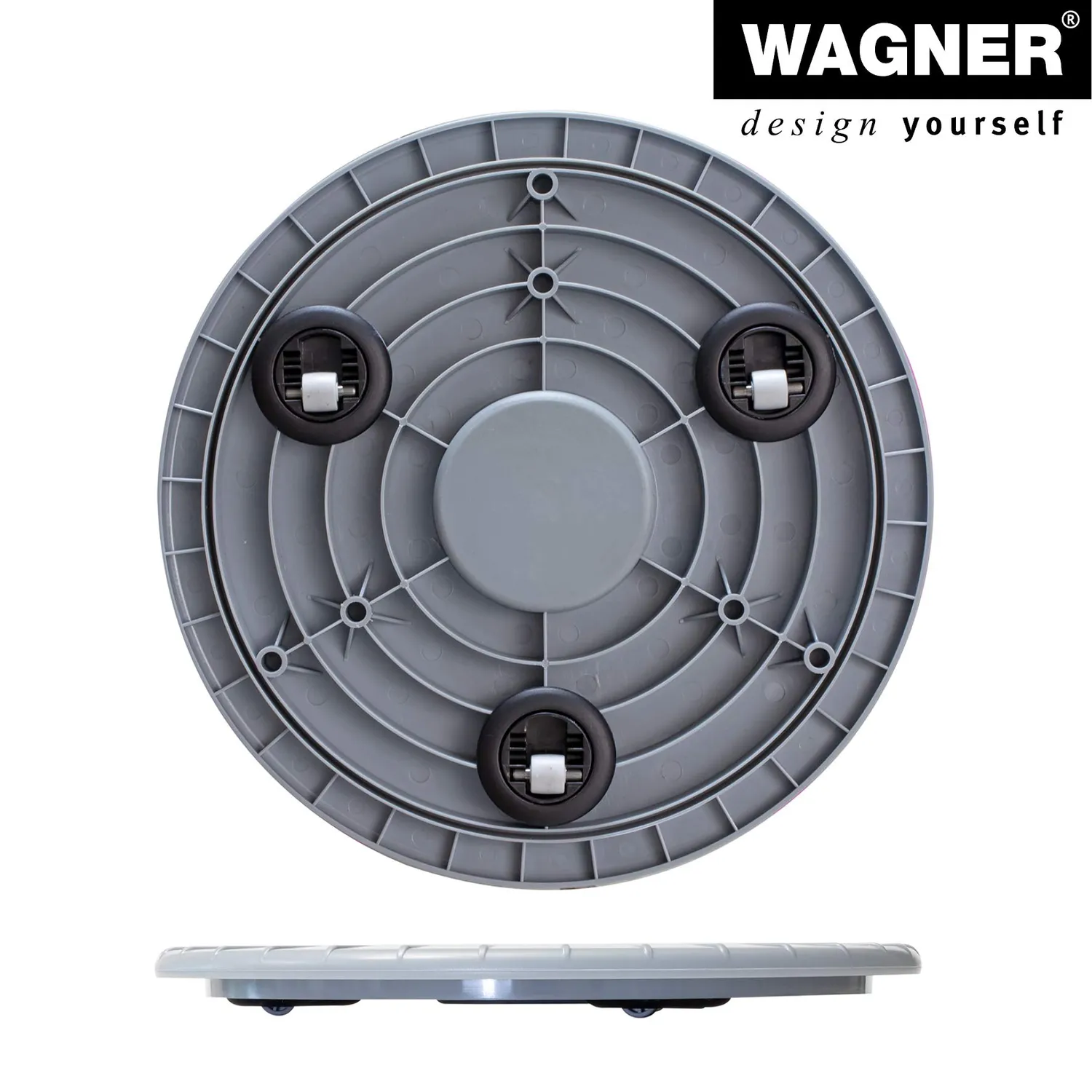 Wagner Ultraflat carrello piante Ø30 cm grigio 100 kg