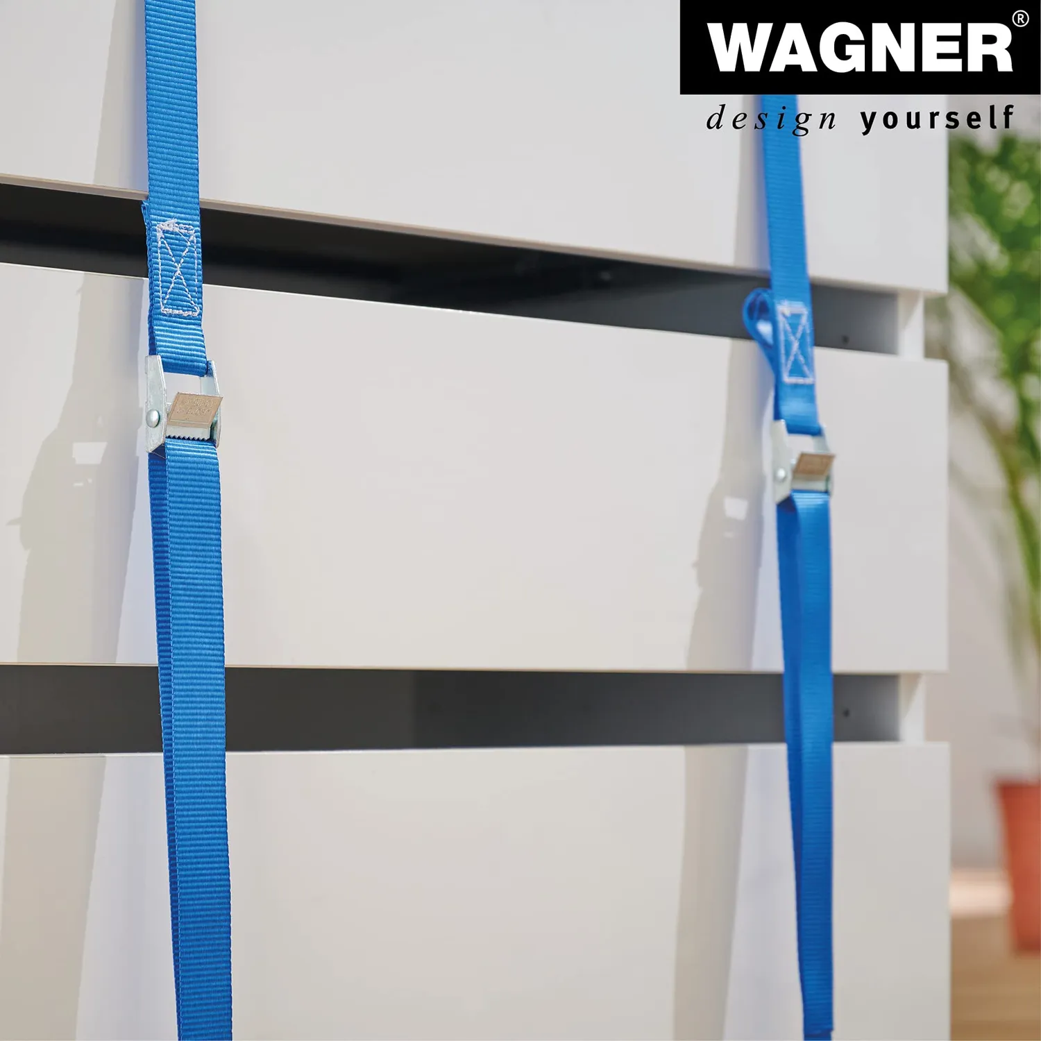 WAGNER MM 1016 cinghia ancoraggio 2,5 m set 2 pezzi