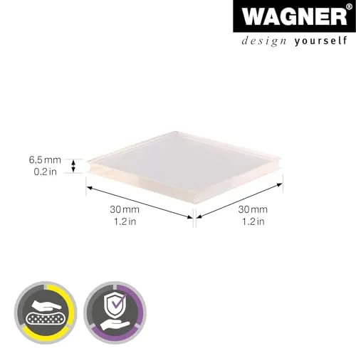 Wagner 15313099 paracolpi silicone 4 pezzi trasparenti