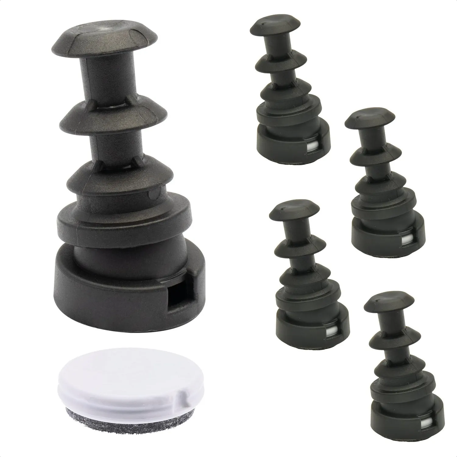 WAGNER QuickClick Inserto DUO Feltro 16/20 mm Set 4 Pezzi Lana