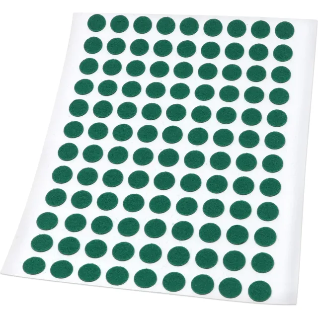 Adsamm Feltrini Ultrasottili Ø10 mm Verdi 108 Pezzi 1,5 mm