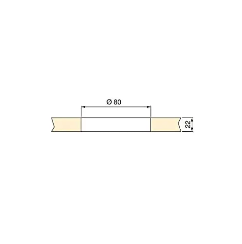 Emuca Passacavo Quadrato 94x94 Bianco 6 Pezzi
