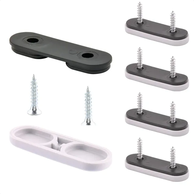WAGNER QuickClick Tandem scivoli per mobili Base Hyper 4 pezzi plastica